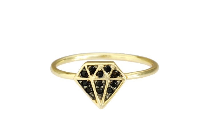 Anillo plata 925 diamante con zirconita 
