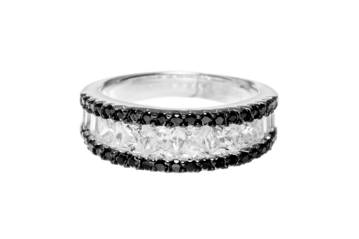 [08945A121BBL] Silver 925 ring cz (EU size 52)