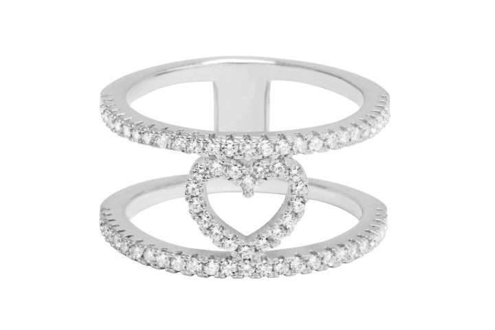 Silver 925 microsetting ring with cz