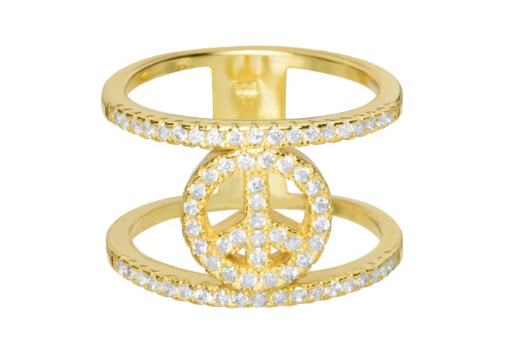 Silver 925 microsetting ring with cz