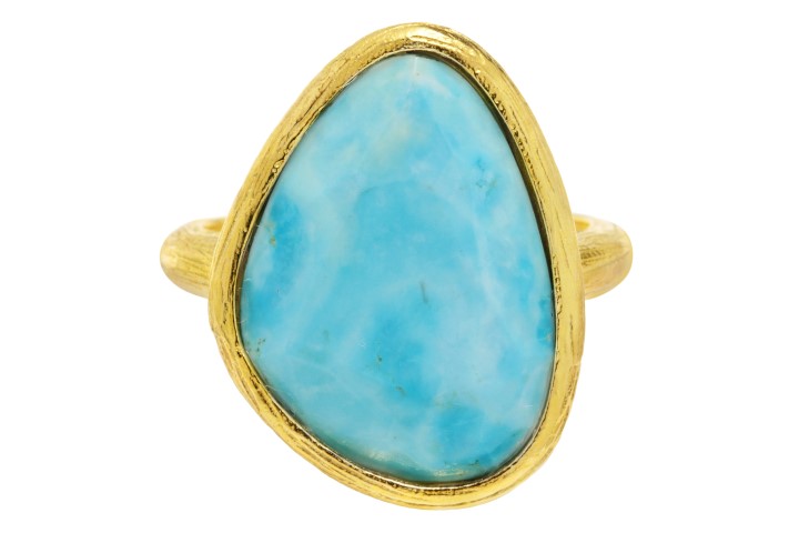 [09191A122RTU] Sterling silver ring (EU size 52, Semiprecious stone, Turquoise)