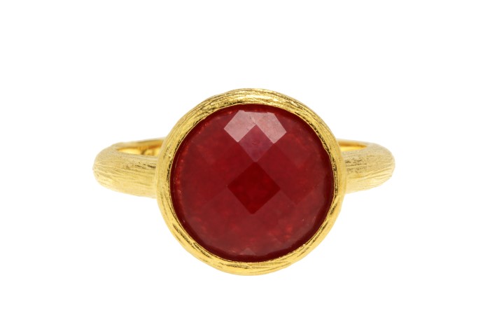 [09200A122RRB] Silver 925 stone ring (EU size 52, Semiprecious stone, Ruby)