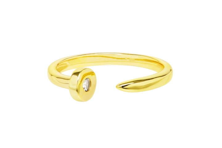 Silver 925 cz open ring