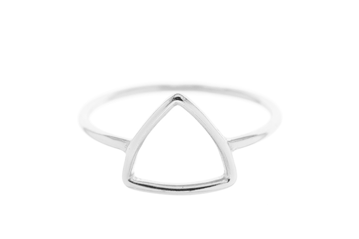 Anillo plata 925 triangulo 
