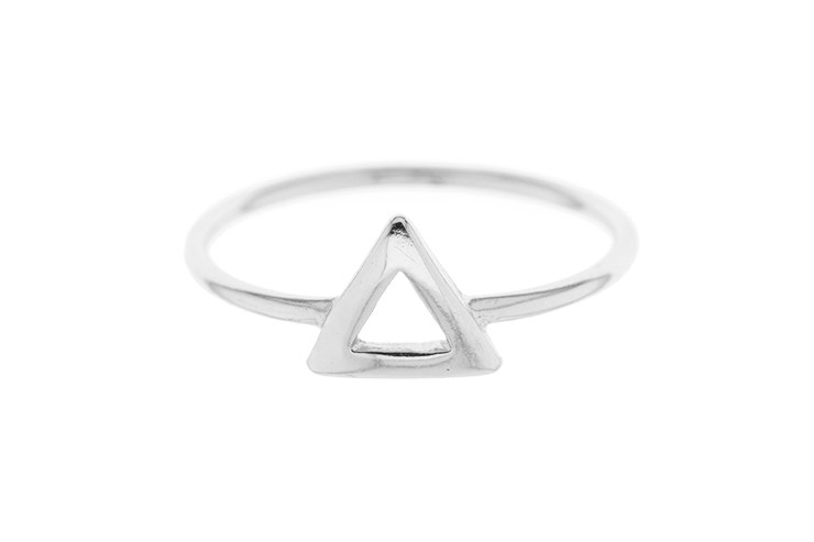 Silver 925 triangle ring