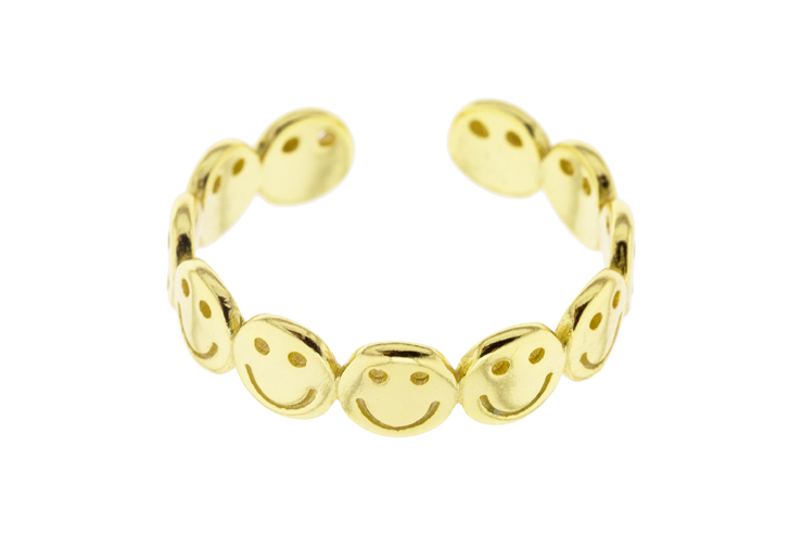 Silver 925 emoji ring