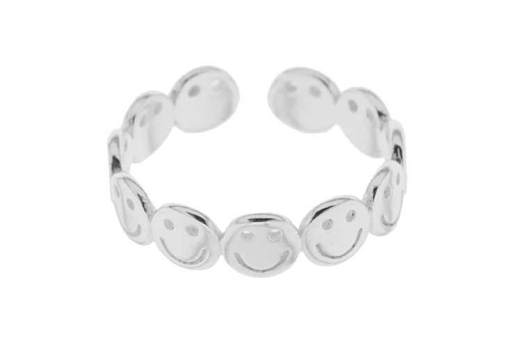 Anillo plata 925 emoticones 