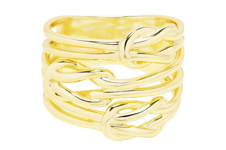 Anillo plata 925 triple nudo 