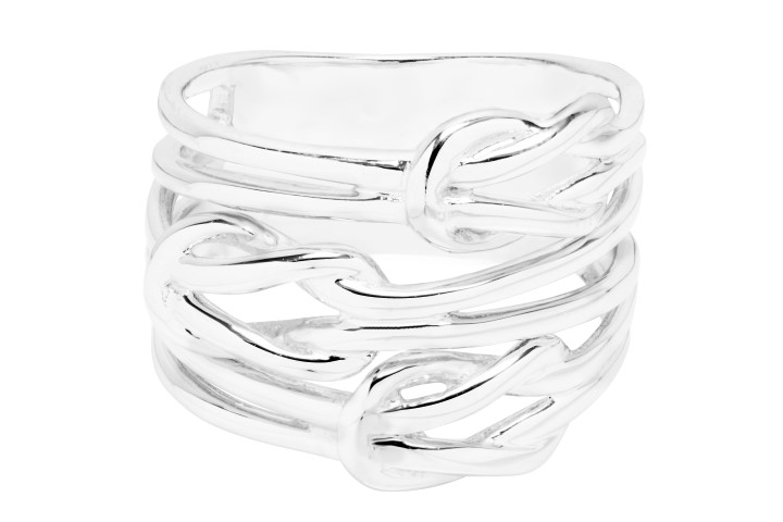 Anillo plata 925 triple nudo 