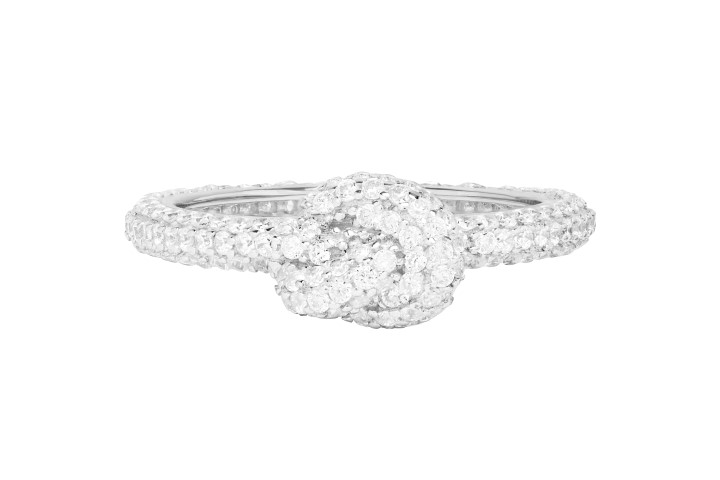 Anillo plata 925  zirconita nudo 