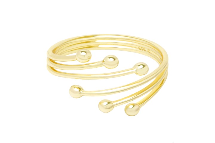 [10400A1200DO] Silver 925 ring (EU size 52, Gold plated)