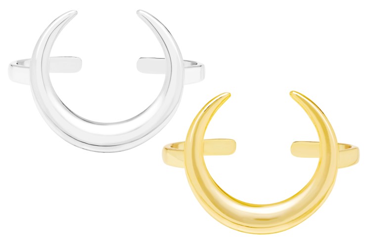 Silver 925 horn ring