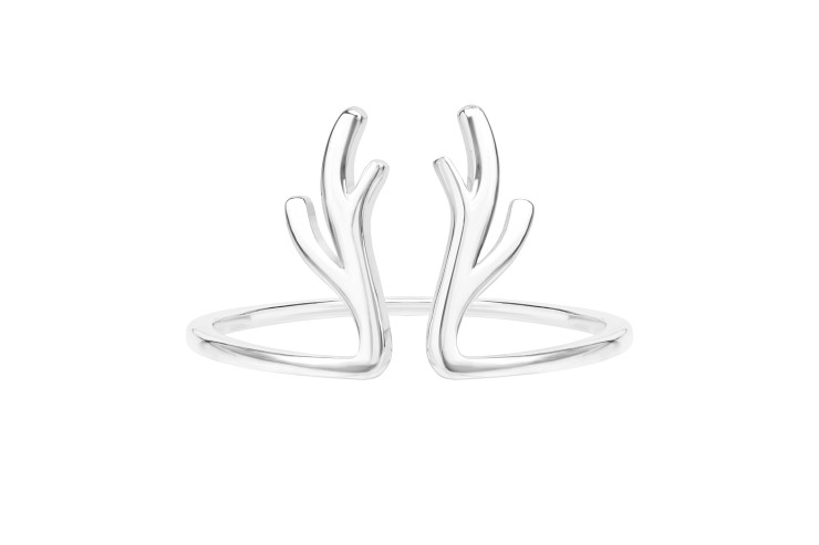 Anillo plata 925 asta de ciervo 