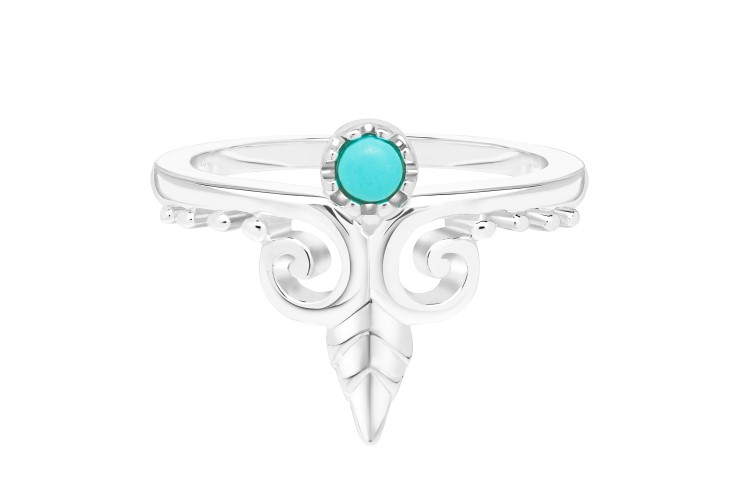 [10738A120GTU] Silver 925 stones ring (EU size 52)