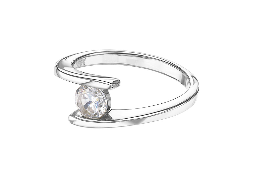 [10938A121ZBL] Anillo plata 925 zirconita (Talla 12)