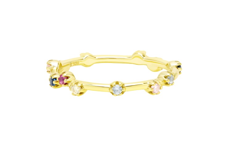 Anillo plata 925 con zirconitas