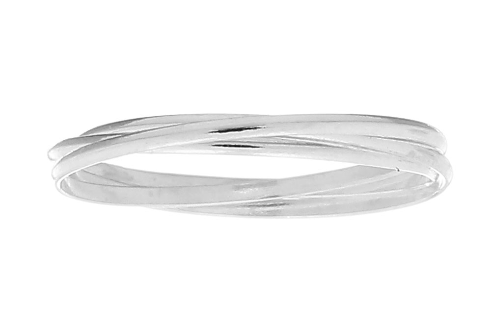 Anillo plata 925 tres alianzas