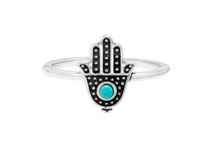 Anillo plata 925 mano de fatima 