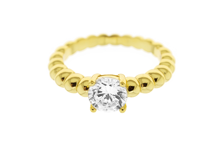 Anillo plata 925 zirconita