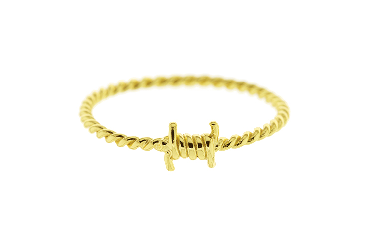 Anillo plata 925 bobina hilo 