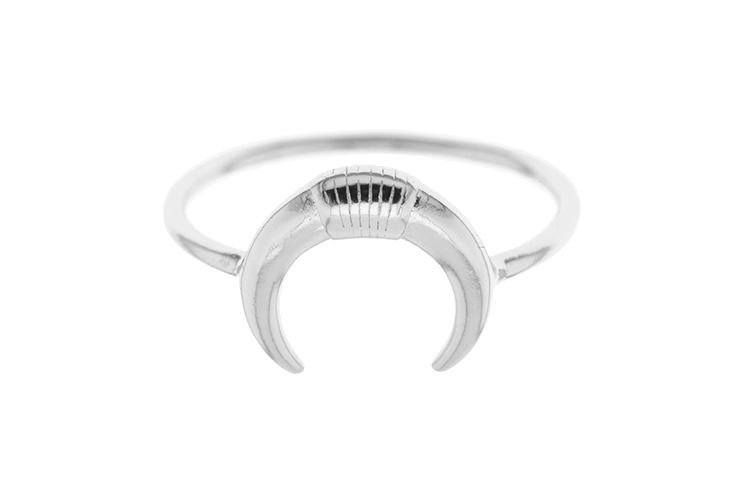 Silver 925 horn ring