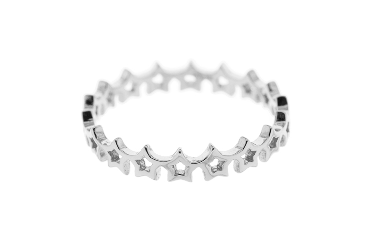 Anillo plata 925 estrellitas 