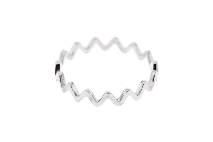 Anillo plata 925 zigzag 
