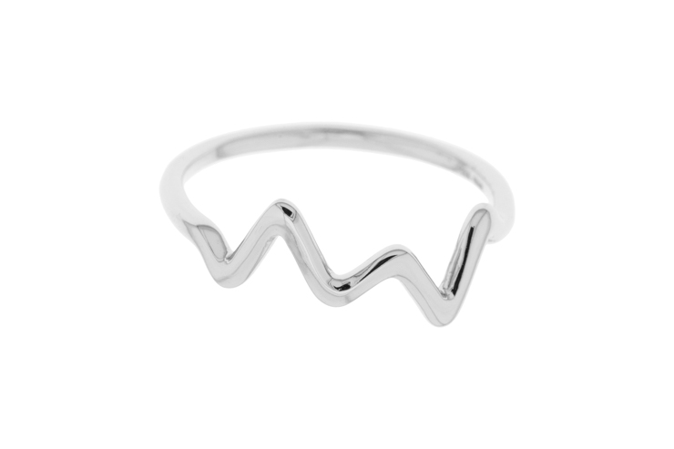 Anillo plata 925 zigzag 