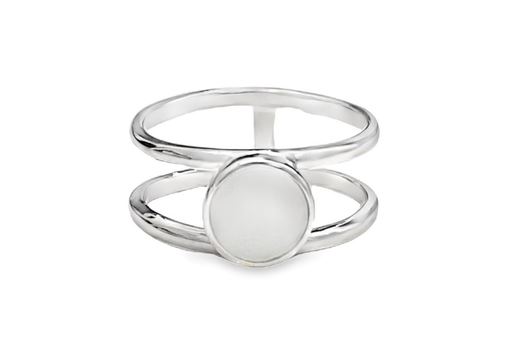 [12540A100RHW] Silver 925 ring (EU size 50, Semiprecious stone)
