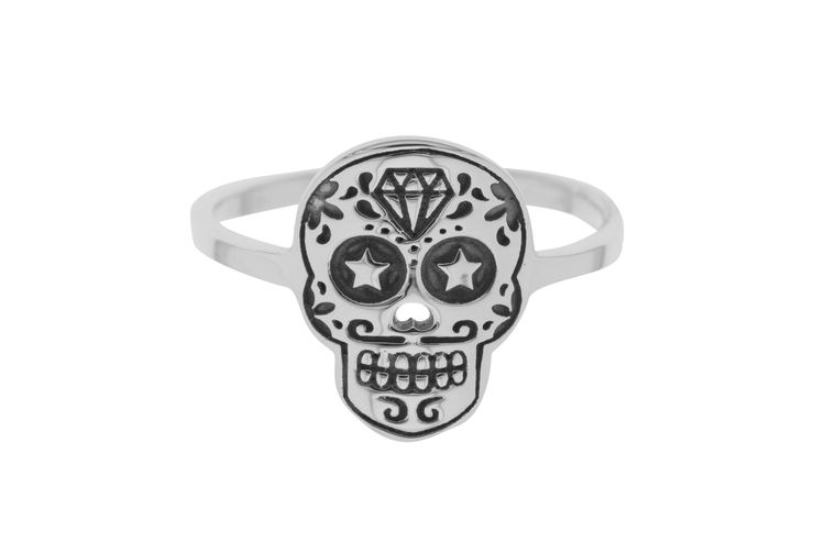 Anillo plata 925 calavera 