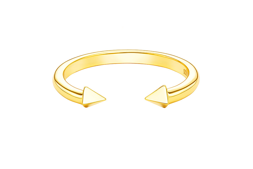 Silver 925 pyramid ring