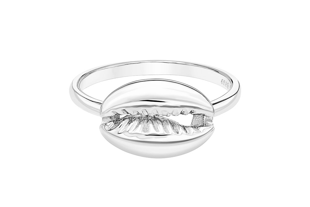 Anillo plata 925 concha 