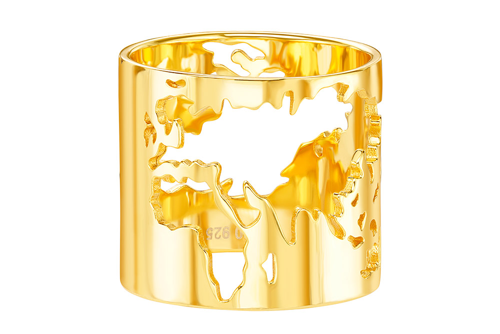 Silver 925 world ring