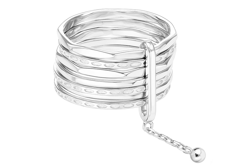 Anillo plata 925 siete alianzas 