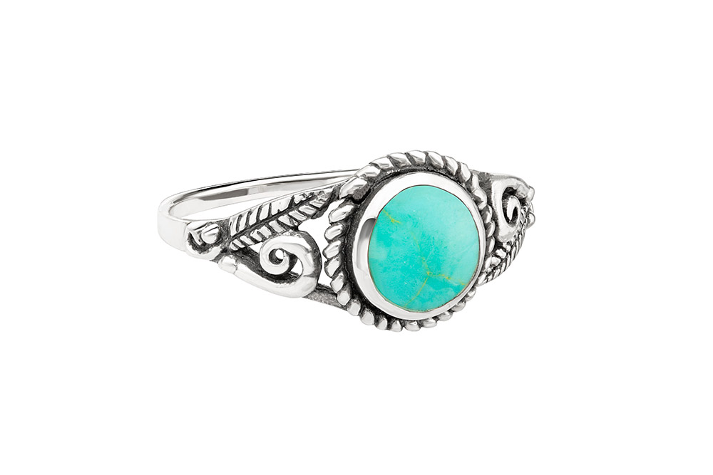 Anillo plata 925 turquesa 