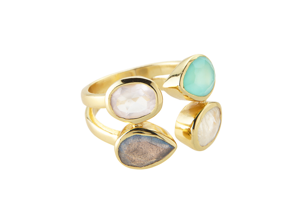 Silver 925 ring semi precious stone