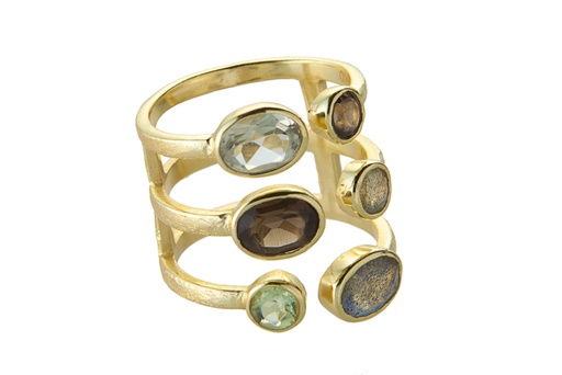 [13944A122RAH] Silver 925 ring semi precious stone (EU size 52)