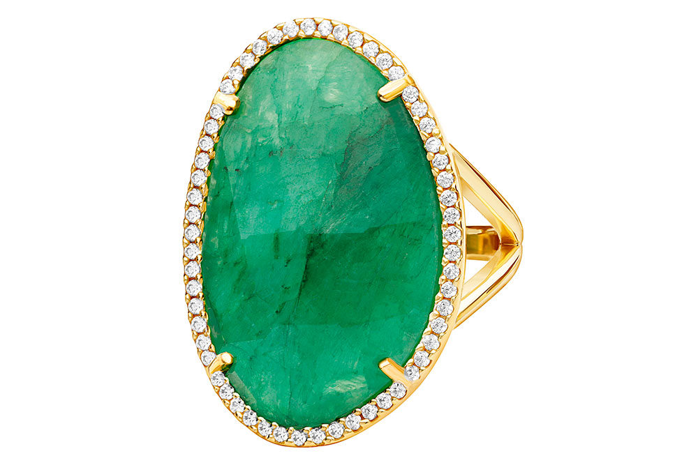 Anillo plata piedra semi preciosa con zirconita 