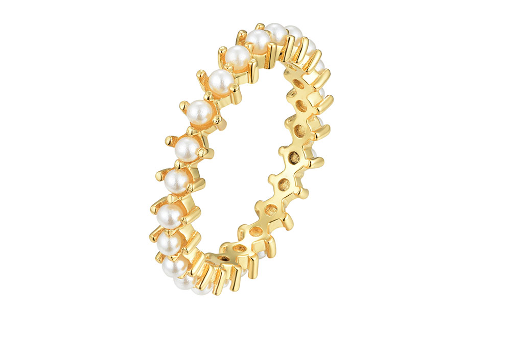 Anillo plata 925 con perlas