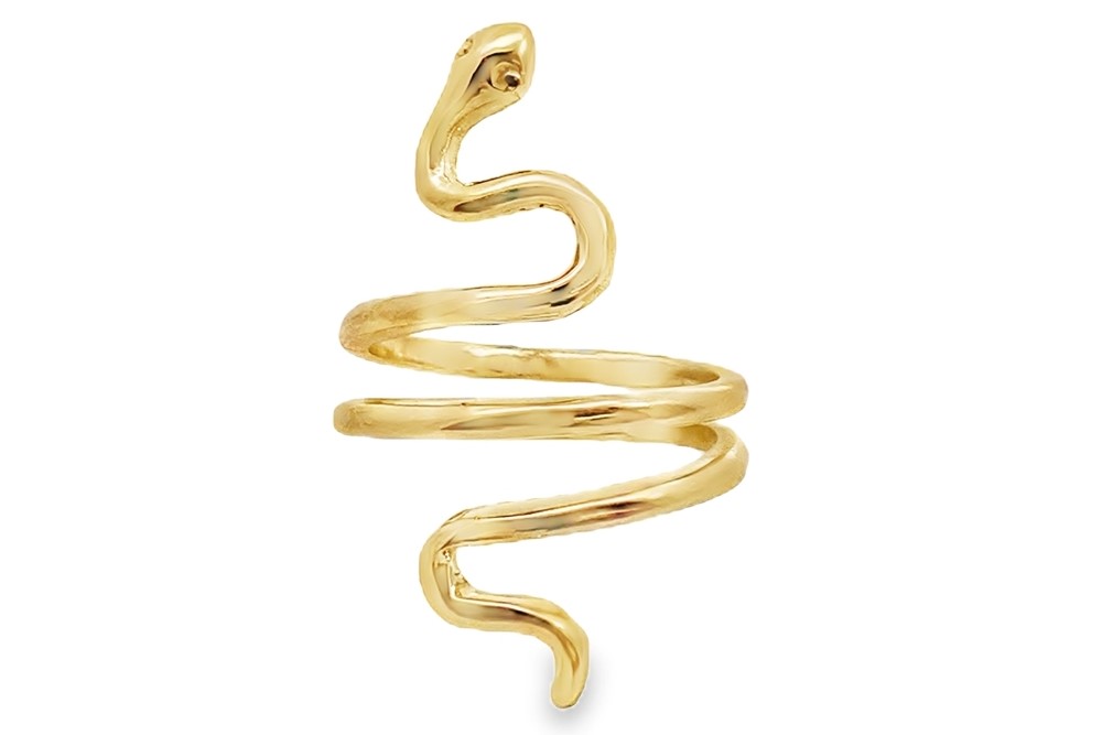 Sterling silver snake ring