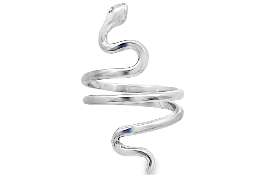 Sterling silver snake ring
