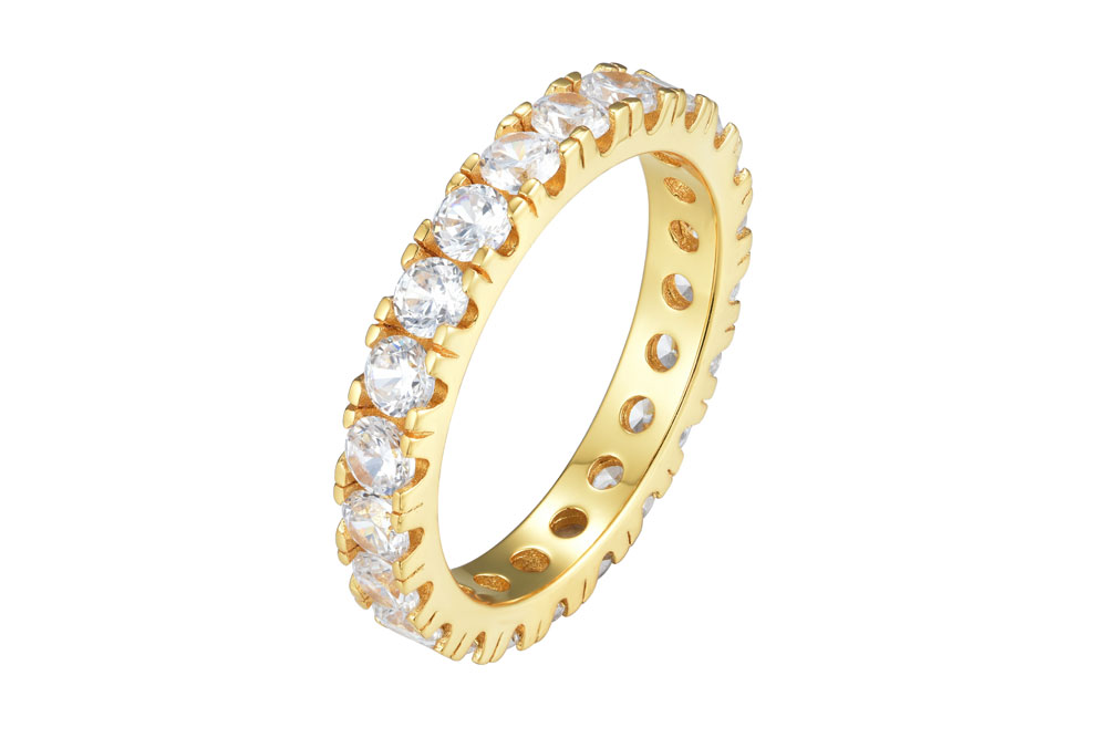 Sterling silver zirconia ring