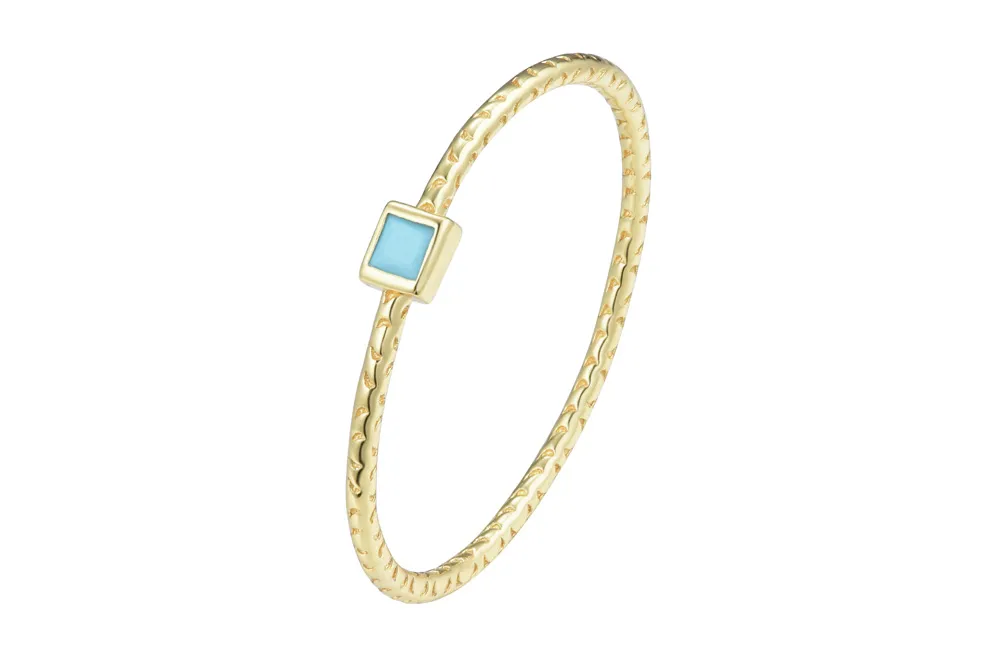 Sterling silver mini zirconia ring