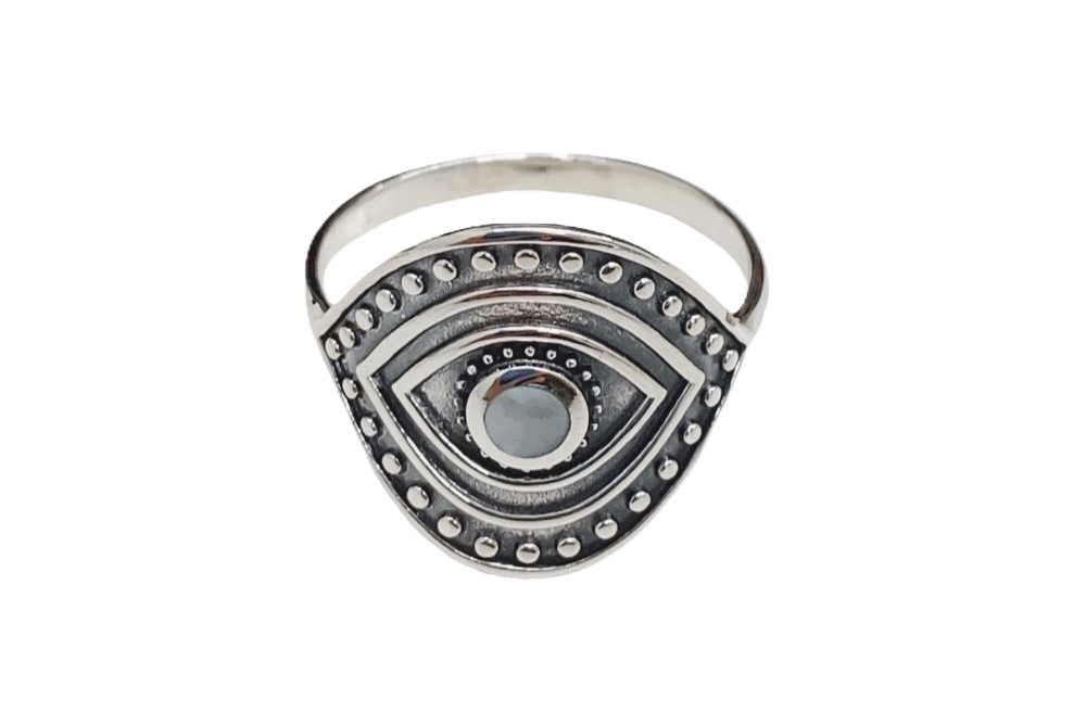 Anillo plata 925 ojo nacar