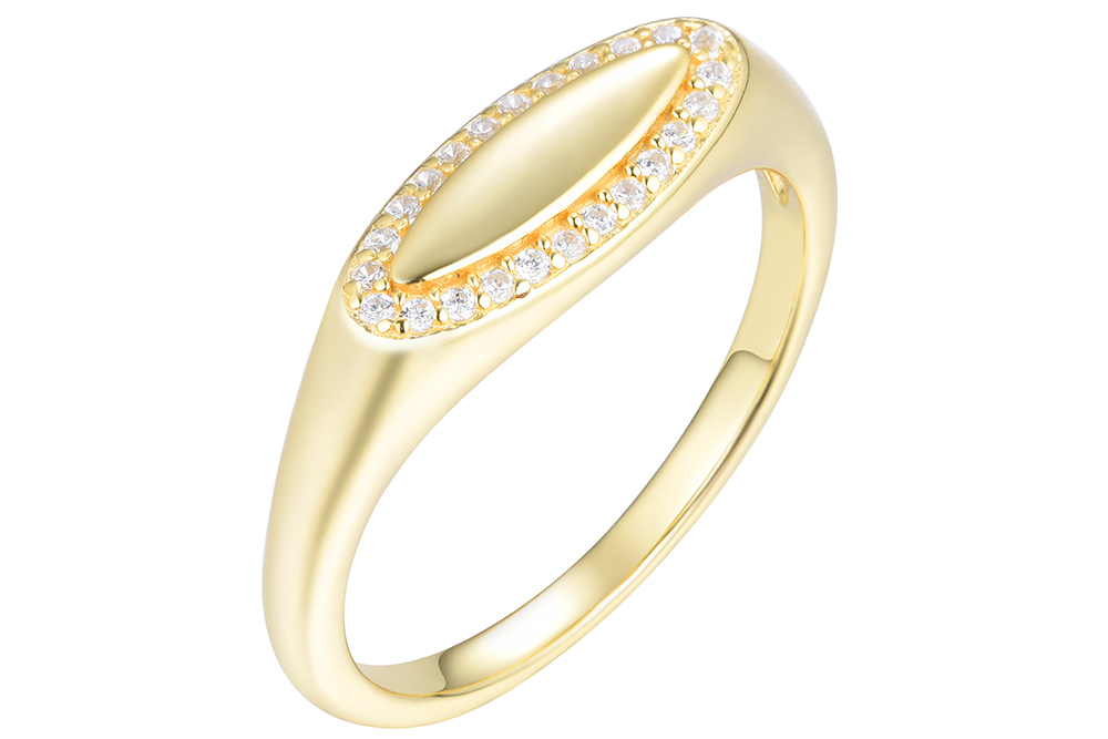 Sterling silver zirconia ring