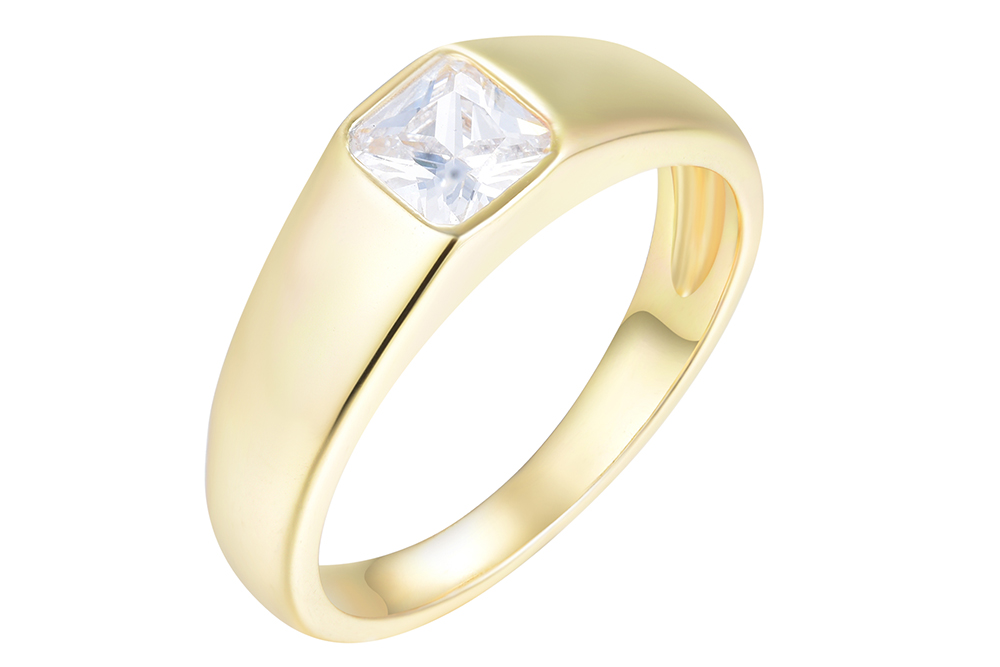 Anillo plata 925 solitario