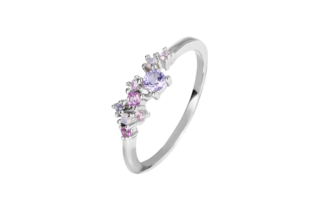 Anillo plata 925 zirconitas