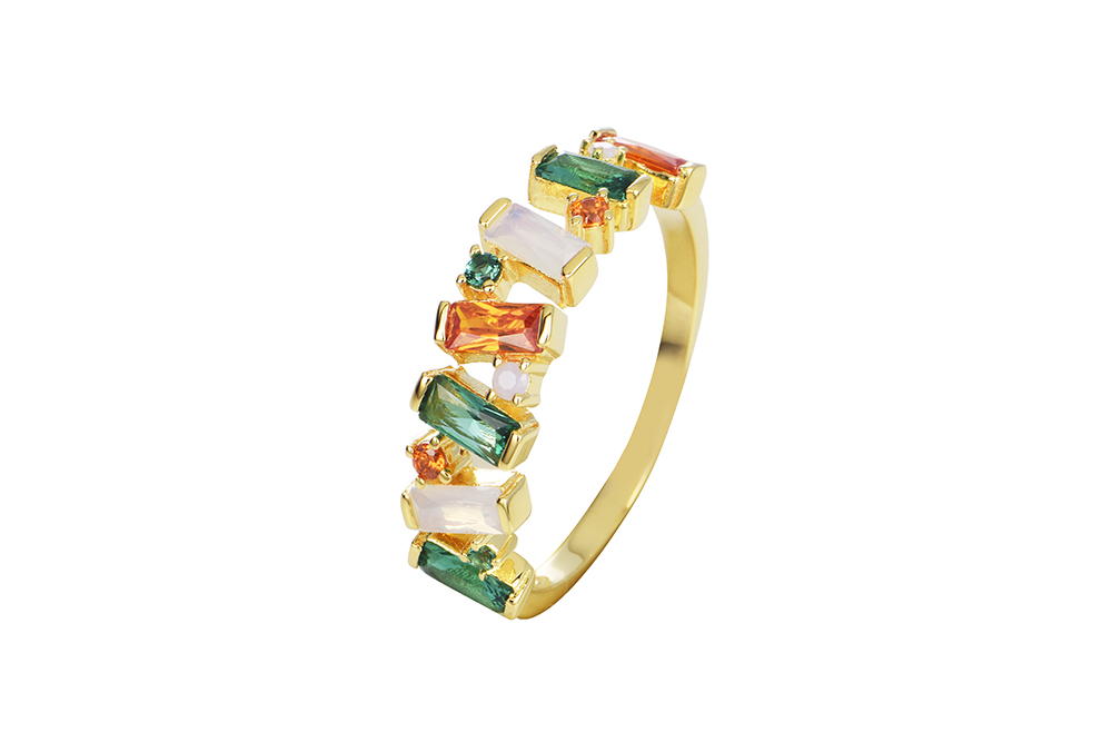 [17092RTA12ZMXDO] Anillo plata 925 zirconitas baguette (Talla 12)