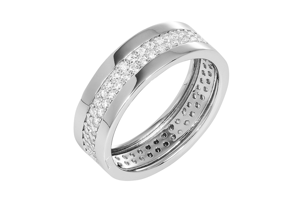 Anillo plata 925 alianza circonitas 5mm