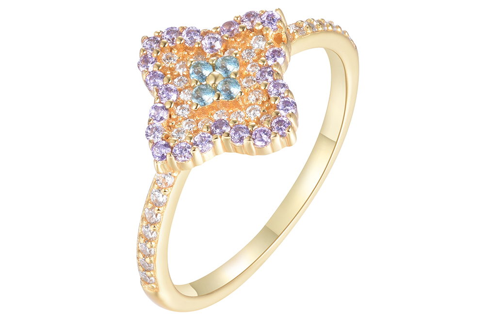 Anillo plata 925 flor